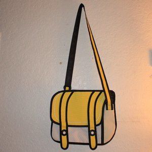 Yellow Jump From Paper Messenger Bag